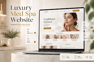 build squarespace med spa website aesthetic clinic website esthetician website