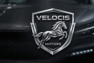 create modern horse logo for automotive brand