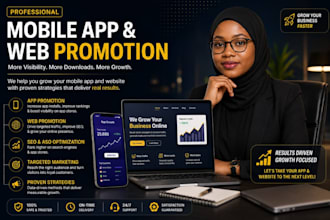 promote your mobile app and web app
