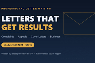 write a powerful complaint, appeal, cover or business letter