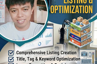 do e commerce product upload, listing, and optimization