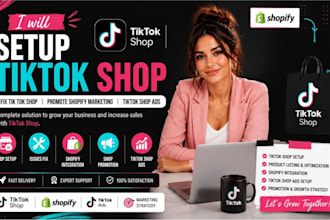 setup tik tok shop fix tiktok shop promote shopify marketing tiktok shop manager