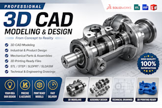 do 3d cad modelling 3d cad design industial cad product design 3d printing