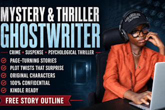 be your fiction ghostwriter for mystery and thriller novels