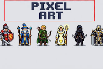 do pixel art character game sprite design pixel portraits artist pixel icon nsfw
