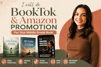 do booktok and amazon promotion for your middle grade book
