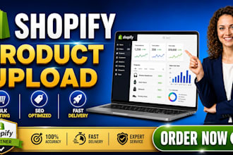 do shopify product listing and e commerce data entry virtual assistant
