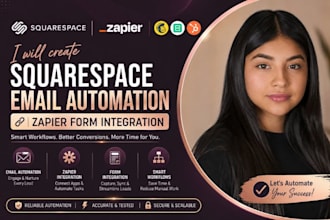 create squarespace email automation zapier form integration