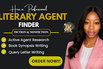 submit your book to active literary agent, write query letter and book proposal