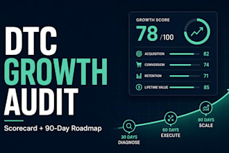 audit your dtc go to market strategy and deliver a 90 day growth roadmap