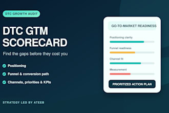 audit your dtc go to market strategy and deliver a growth scorecard