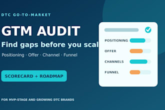 audit your dtc go to market strategy and growth roadmap
