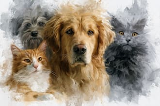 paint stunning pet portrait