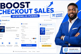 create a systeme io checkout funnel with upsells and order bumps