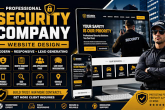 build security guard company website, private bodyguard security agent website