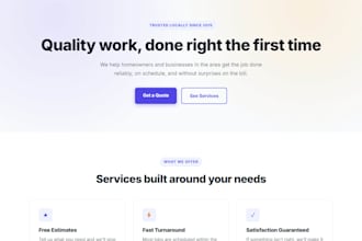 build a custom small business website with HTML CSS and javascript
