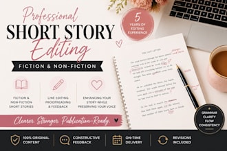 edit your fiction and nonfiction short story professionally