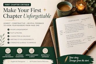 critique your first chapter and provide honest feedback