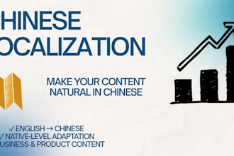 localize your content for the chinese market and audience