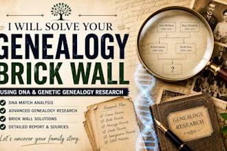 solve your genealogy brick wall using dna and genetic genealogy research