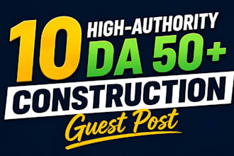 write and publish 10 guest posts on home blogs