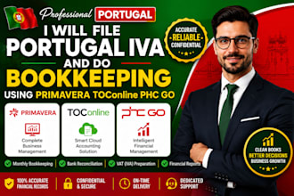 file portugal iva and do bookkeeping using primavera toconline phc go