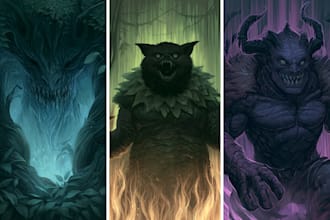 draw character, creatures or your monster designs