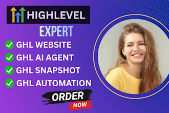 setup gohighlevel website, ghl crm, ghl ai agent, ghl snapshot, ghl automation