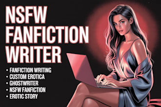 write custom nsfw or sfw fanfiction, romance, erotic stories with any kink