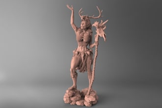 printout 3dsculpt,realism humanoid,photo to 3dstl,ply,cut and key,miniatures,orc