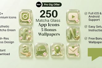 design modern, minimalist and attractive app icon logo for android and iphone
