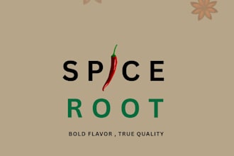design a premium spice, food, herbs and organic brand logo