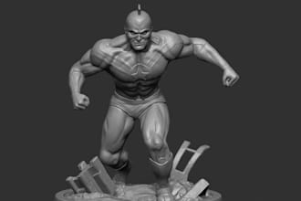 sculpt custom action figures collectibles articulated toys statue with stl model