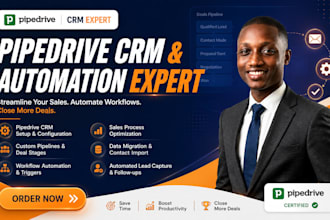 do pipedrive CRM setup, pipedrive automation, sales pipeline expert