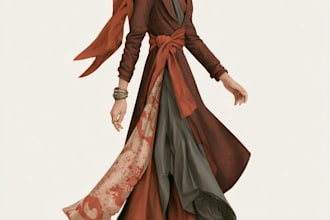 design a fashion illustration or sketch