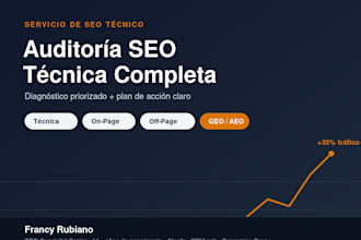 hare una auditoria SEO tecnica completa con plan de accion priorizado