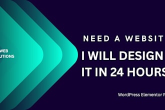 design a responsive one page business website in one day