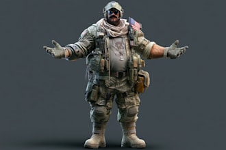 create military tactical character