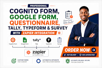 cognito form google form questionnaire tally typeform survey zapier integration
