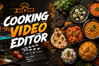edit cooking video, recipe editing, food footage, for youtube and reels