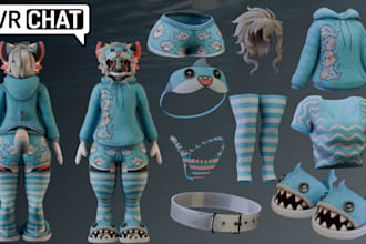 edit, fix, create custom vrchat weapons, assets, accessories, clothing, props