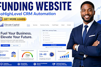 build gohighlevel business funding website credit repair