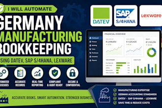 automate germany manufacturing bookkeeping using datev sap s4hana lexware