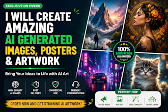create amazing ai generated images, posters and artwork