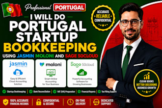 do portugal startup bookkeeping using jasmin moloni and sage 50cloud