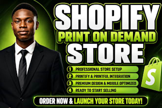 do shopify print on demand pod store with printify printful and gelato