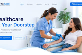 wix mobile phlebotomy website weight loss website iv hydration clinic website