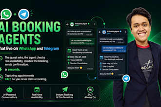 build an ai booking agent on whatsapp and telegram