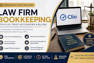do law firm bookkeeping with clio, trust accounting and billing
