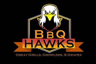 make restaurant food logo for a BBQ culture site and store